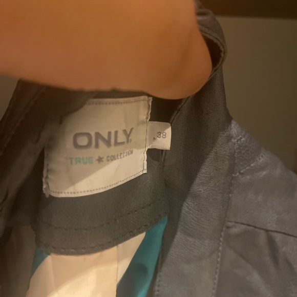 ONLY brand Graziella PU Biker Blazer - Picture 2 of 6